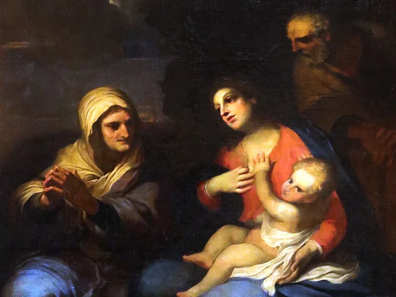 1622-Carlo Cesi - Sacra Famiglia e Sant'nna - Santa Maria della Pace, Roma